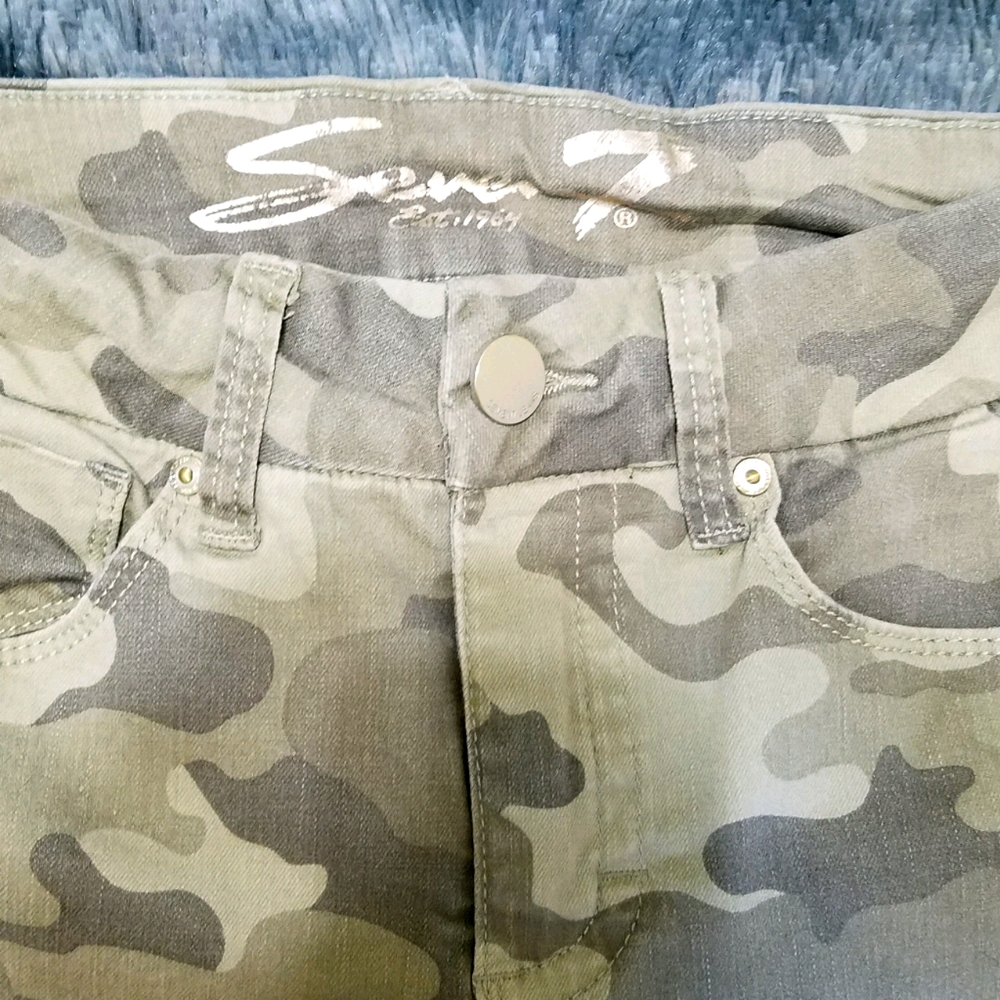 Seven 7 camo skinny jeans